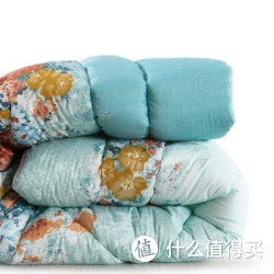 迎馨 床品家纺 双人冬季保暖加厚时尚印花被子 200*230cm花意浓情(蓝)