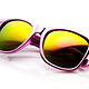 凑单品：zeroUV® - Colorful Mirrored Lens Retro Wayfarer太阳镜