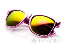 凑单品：zeroUV® - Colorful Mirrored Lens Retro Wayfarer太阳镜