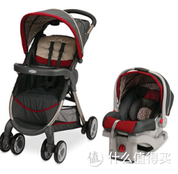 Graco 葛莱 Fast Action Travel System &amp; SnugRide Click Connect 30 折叠婴儿推车+ 旅行车载提篮组合