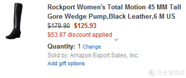 ROCKPORT 乐步 Total Motion 系列 Tall Gore Wedge Pump 女款高筒坡跟靴