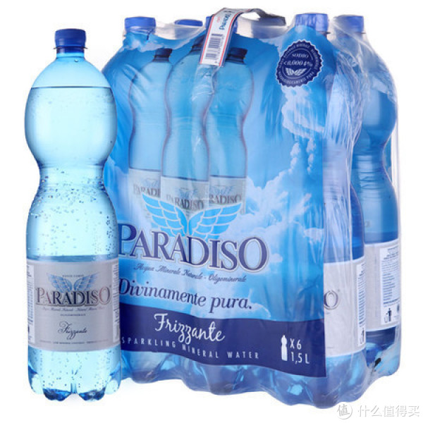凑单品:PARADISO 帕拉迪索 饮用天然矿泉水(充气型)1.5L*6