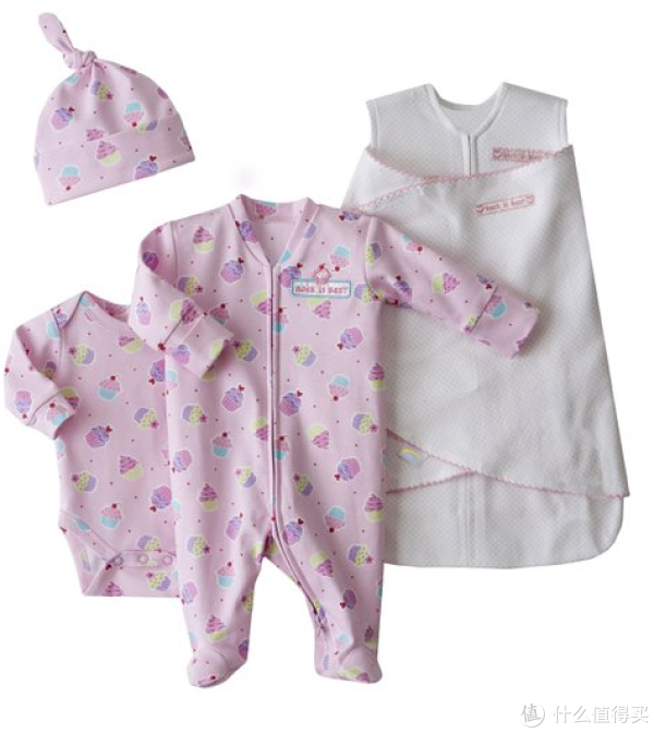 HALO 自然光环 4-Piece Cotton Layette and Swaddle Set 新生儿纯棉四件套
