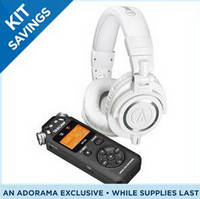 新补货：audio-technica  铁三角 ATH-M50x 耳机 + Tascam DR-05 录音笔 套装