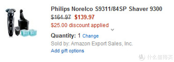 PHILIPS 飞利浦 Norelco 9300系列 S9311/84S 电动剃须刀