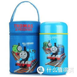 Thomas & Friends 托马斯&朋友 4698TM 儿童不锈钢保温餐罐 400ml（配保温套+勺）+彩笔