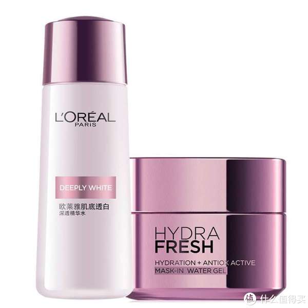 L'OREAL PARIS 巴黎欧莱雅 清润保湿二件套(膜力霜50ml+透白晶润粉透精华水150ml)