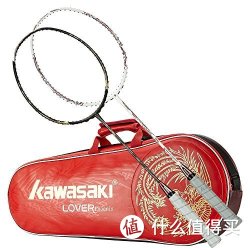 KAWASAKI 川崎 中性 全碳素羽毛球拍龙凤组合礼品套装(两支装未穿线)