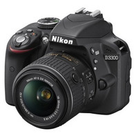 Nikon 尼康 D3300 单反套机（AF-S DX 18-55mm f/3.5-5.6G VRII尼克尔镜头）黑色