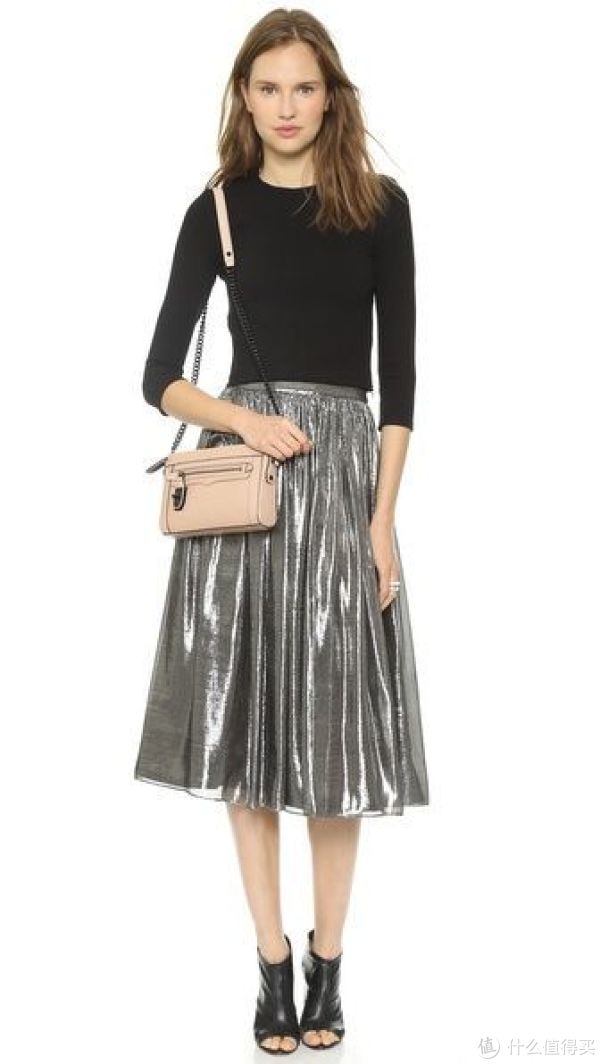 REBECCA MINKOFF Mini Crosby 女士真皮斜挎包