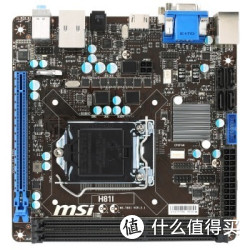 msi 微星 H81I主板 （Intel H81/LGA 1150）+亮机卡