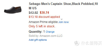 Sebago Captain Oxford  男士真皮休闲鞋 42.5码起