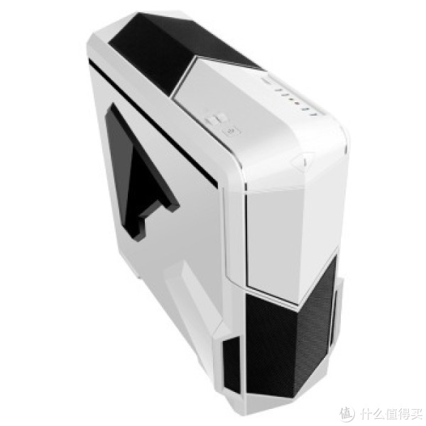 SAMA 先马 影子战士 白色蓝暴版 中塔机箱 (双调速器、二合一读卡器、侧透、标配3把风扇)