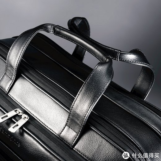 Samsonite 新秀丽 Leather Expandable Briefcase 全皮公文包 17寸