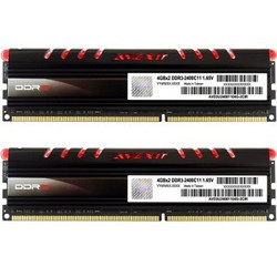AVEXIR 宇帷 CORE系列 火焰红 DDR3 2400 8GB(4G×2条)台式机内存
