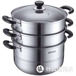 SUPOR 苏泊尔 真味鲜不锈钢三层复底蒸锅 EZ1226S01