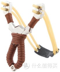 Super Master 超级教练 缠绕两道皮筋高档电镀弹弓 DG03 黑色/棕色