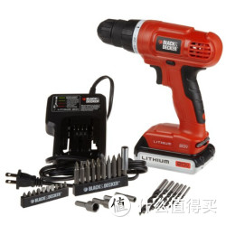 BLACK&amp;DECKER 百得 LD120VA 20V无线电钻套装（30配件）