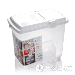 inomata  1251 卡扣翻盖带轮无毒米桶 10公斤米桶 