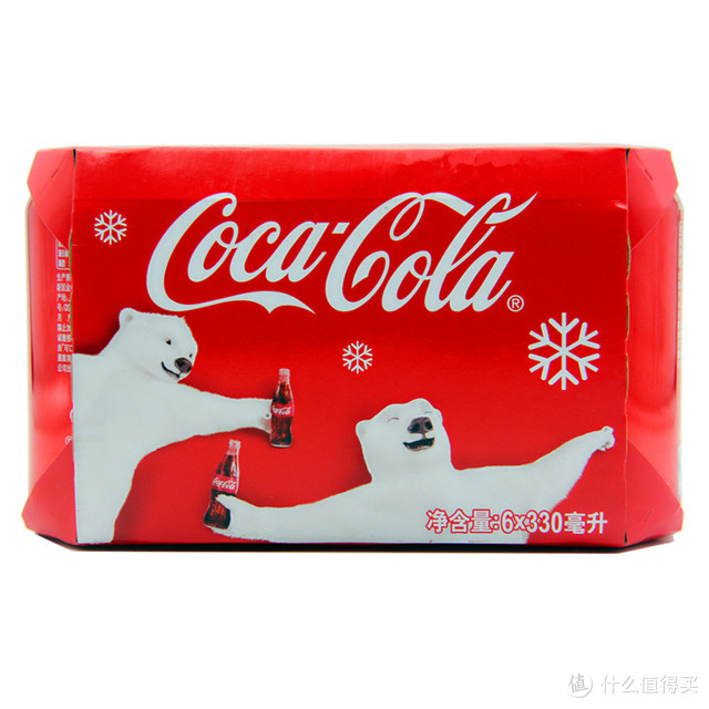 Coca Cola 可口可乐 碳酸饮料拉罐330ml*6连罐装