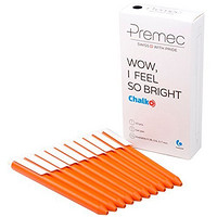 Premec 派锐美科 CHALK 巧可系列橙杆 白夹白揿0.6黑色笔芯签字笔