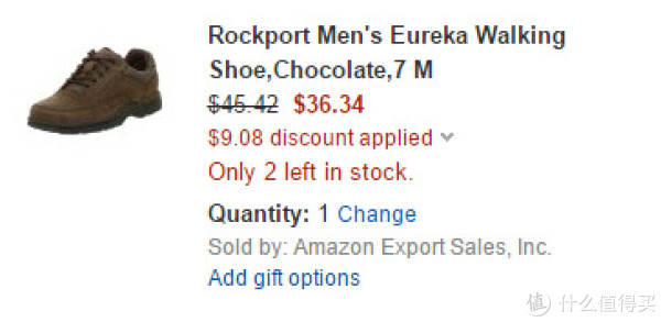ROCKPORT 乐步 Ridgefield Eureka 男士真皮健步鞋