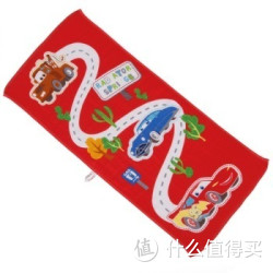 Disney 迪士尼 毛巾家纺 赛车总动员纱布面巾 34*75cm R红色