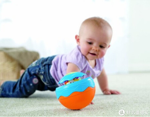 Fisher-Price 费雪 Peek and Roll Ball 婴儿发声玩具球