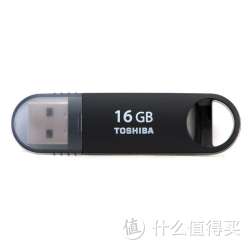TOSHIBA 东芝 优盘3.0系列 Suzaku（V3SZK-016G-BK）16G 黑色