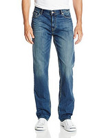 Calvin Klein Jeans 男式直筒牛仔裤 真蓝色