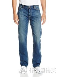 Calvin Klein Jeans 男式直筒牛仔裤 真蓝色