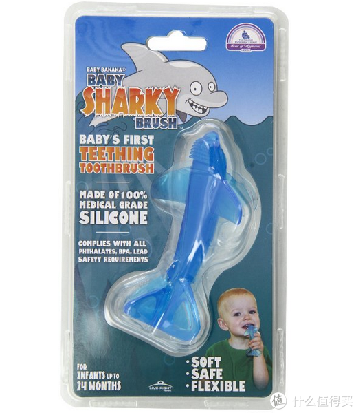 BABY BANANA Original Sharky 硅胶婴儿训练牙刷