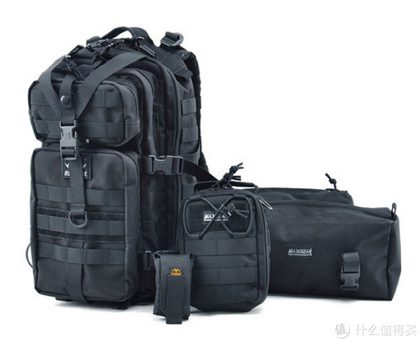 MaxGear 马盖先 1024B 自由行者户外背包组合 含应急自救装备+泊客行者 24寸拉杆箱