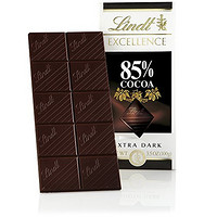 Lindt 瑞士莲 Excellence Extra Dark Chocolate 排装黑巧克力 85%可可 100g*12