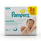 限华东：Pampers 帮宝适 柔润护肤系列护儿湿巾 168片装