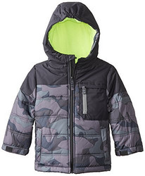 OshKosh B'Gosh Little Boys' Print Puffer Coat with Pocket 男童连帽棉服