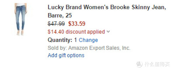 Lucky Brand Brooke Skinny Jean 女款紧身牛仔裤