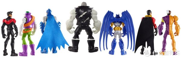 MATTEL 美泰 DC漫画 蝙蝠侠系列 4英寸玩偶 7只套装