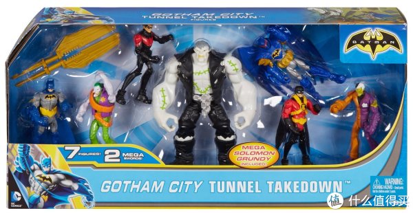 MATTEL 美泰 DC漫画 蝙蝠侠系列 4英寸玩偶 7只套装