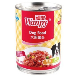 Wanpy 顽皮 犬用牛肉蔬菜罐头 375g*12罐*2