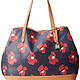 Tommy Hilfiger Monogram Coated Canvas Boston Mod Floral Trim Shoulder Bag