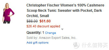 Christopher Fischer  100% Cashmere Scoop Neck Tunic  女士羊绒衫