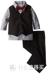 Perry Ellis Baby-Boys Infant Poplin Vest Set 童装四件套