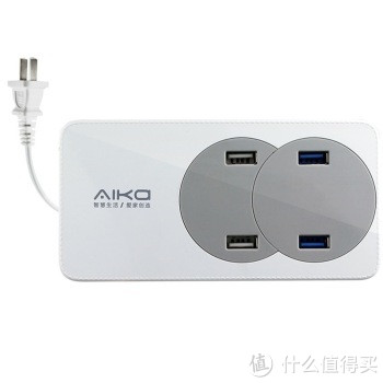 AIKa 爱家 牛X 商务版 4口USB插排（共4.2A、智能控制）