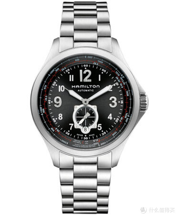 HAMILTON 汉米尔顿 Khaki Aviation QNE 卡其航空系列 H76655133 男款机械腕表