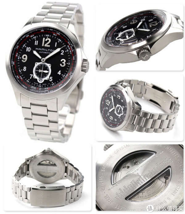 HAMILTON 汉米尔顿 Khaki Aviation QNE 卡其航空系列 H76655133 男款机械腕表