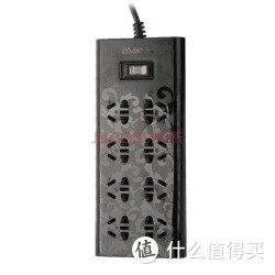 MAYA 玛雅 R822PF-BZ 8位总控防雷防涌/过载保护/一体铜条/新国标艺术插座 1.8米
