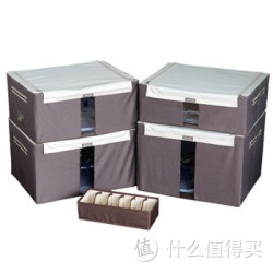 LOCK&amp;LOCK 乐扣乐扣 LLB146CW001e 圆点百纳箱4+1套装 咖啡色