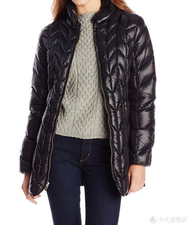 Via Spiga Short Chevron 女款修身羽绒服