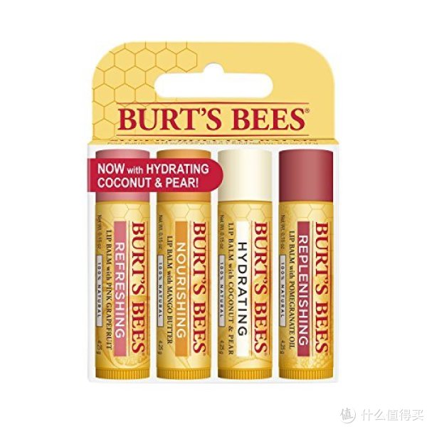 新补货:Burt's Bees Lip Balm 小蜜蜂果味润唇膏 4.25g*4支